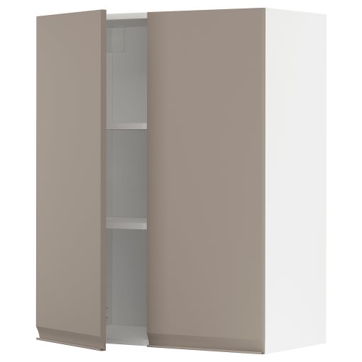 METOD, стенен шкаф с рафтове/2 вратички, 994.924.09