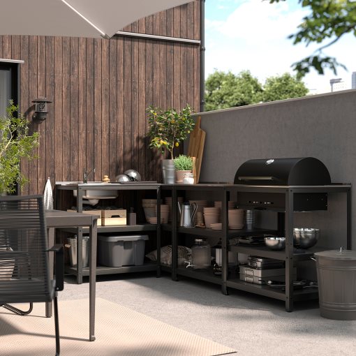 GRILLSKÄR, външна кухненска мивка+барбекю, дървени въглища, 994.964.45
