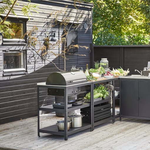 GRILLSKÄR, външна кухненска мивка+барбекю, дървени въглища, 994.964.45