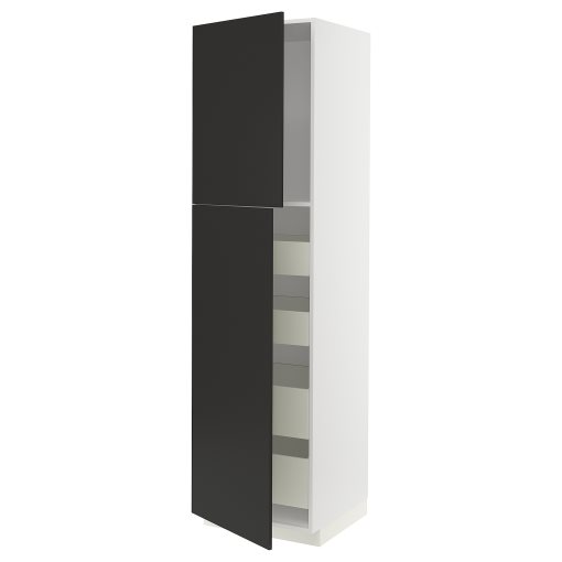 METOD/MAXIMERA, висок шкаф с 2 врати/4 чекмеджета, 994.975.05