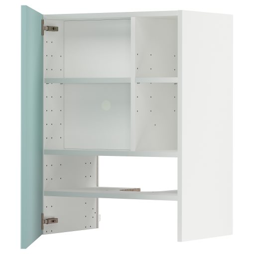 METOD, стенен шкаф за вгр. аспиратор с рафт/врата, 995.044.45