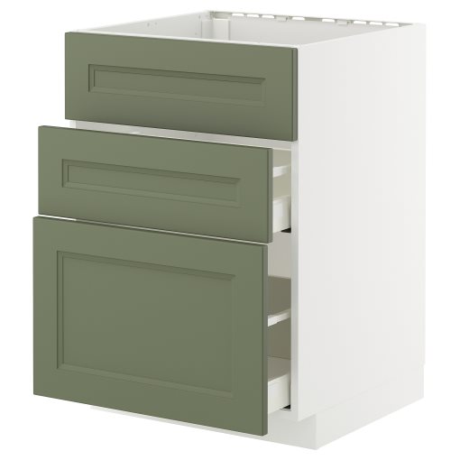 METOD/MAXIMERA, долен шкаф за мивка+3 чела/2 чекм., 995.173.20