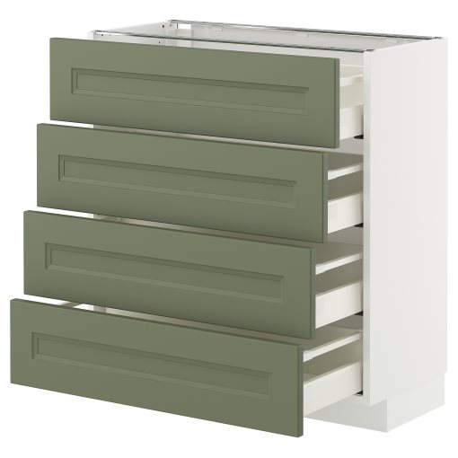 METOD/MAXIMERA, долен шкаф с 4 чела/4 чекмеджета, 995.178.48