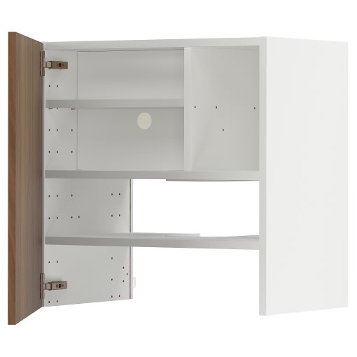 METOD, стенен шкаф за вгр. аспиратор с рафт/вр., 995.195.12