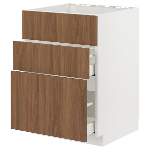 METOD/MAXIMERA, долен шкаф за мивка + 3 чела/2 чекм., 995.197.72