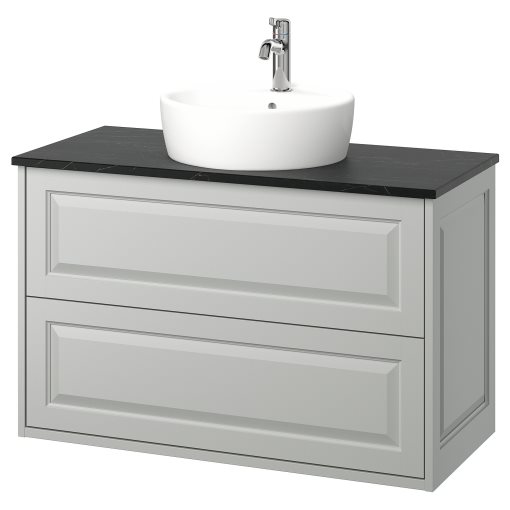 TANNFORSEN/TORNVIKEN, шкаф за мивка + чекмеджета/мивка/смесител, 995.215.86