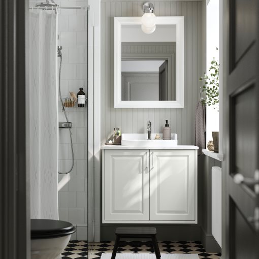 TANNFORSEN/RUTSJON, шкаф с врати/мивка/смесител, 995.299.88