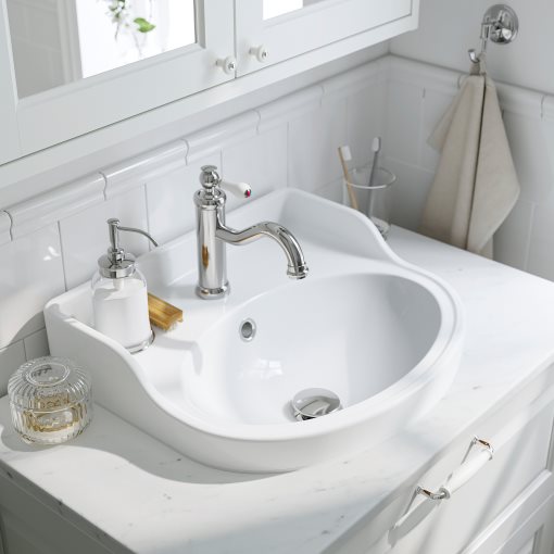 TANNFORSEN/RUTSJON, шкаф с врати/мивка/смесител, 995.299.88