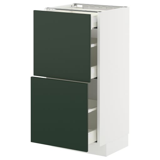 METOD/MAXIMERA, долен шкаф с 2 чела/3 чекмеджета, 995.568.68