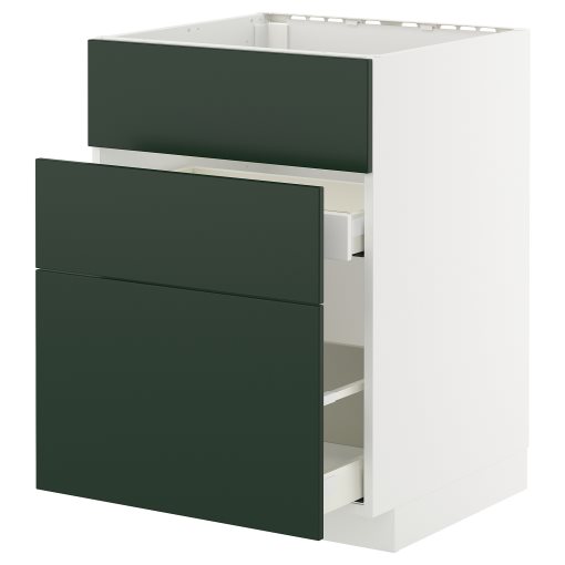 METOD/MAXIMERA, долен шкаф за мивка+3 чела/2 чекм., 995.569.05