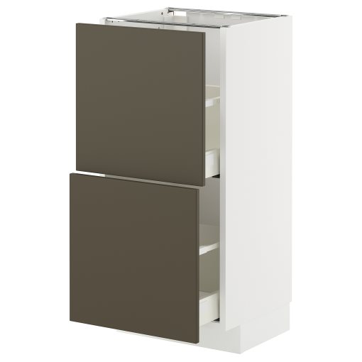 METOD/MAXIMERA, долен шкаф с 2 чекмеджета, 995.583.63