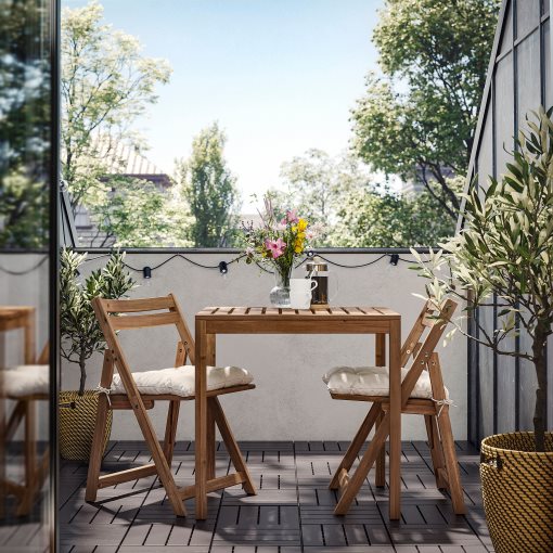 NÄMMARÖ, градинска маса с 2 сгъваеми стола, 995.752.54