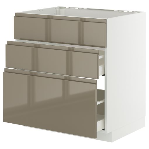 METOD/MAXIMERA, долен шкаф за мивка + 3 чела/2 чекм., 995.773.14