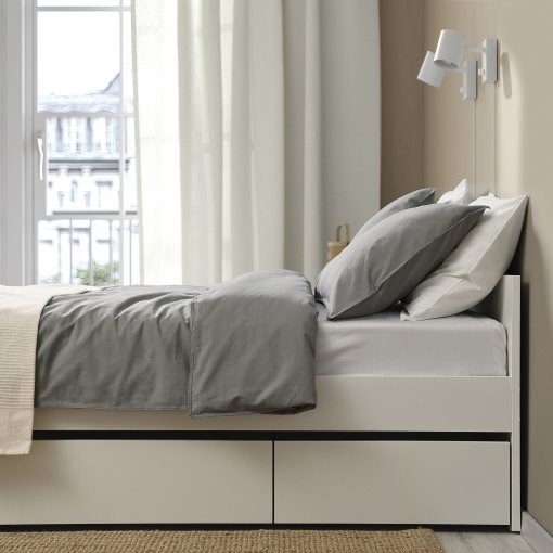 VIHALS, рамка за легло с 4 кутии за съхранение, 995.819.95