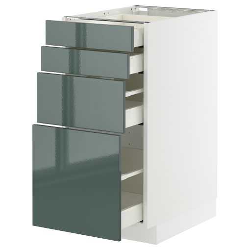 METOD/MAXIMERA, долен шкаф с 4 чела/4 чекмеджета, 995.861.82