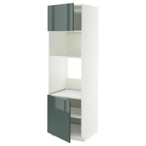 METOD, висок шкаф за фурна/микровълнова с 2 врати/рафт, 995.864.55