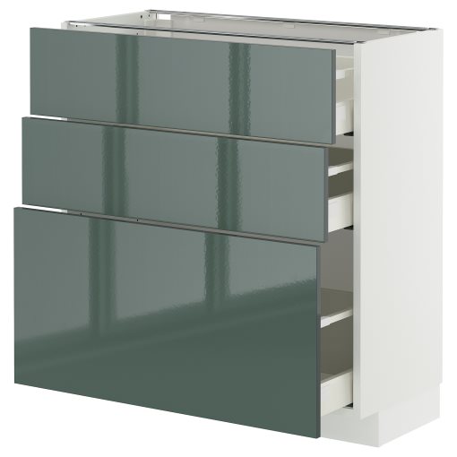 METOD/MAXIMERA, долен шкаф с 3 чекмеджета, 995.865.11