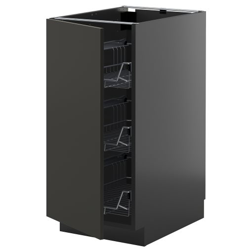 METOD, долен шкаф с телени кошници, 995.894.68