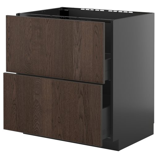 METOD/KNIVSHULT, долен шкаф за мивка + 2 чела/2 чекмеджета, 995.895.76
