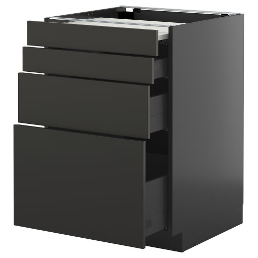 METOD/KNIVSHULT, шкаф с изтеглящ се плот/3 чекмеджета, 995.896.80