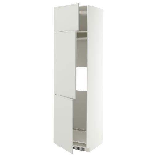 METOD, висок шкаф за хладилник/фризер с 3 врати, 60x60x220 см, 996.053.88