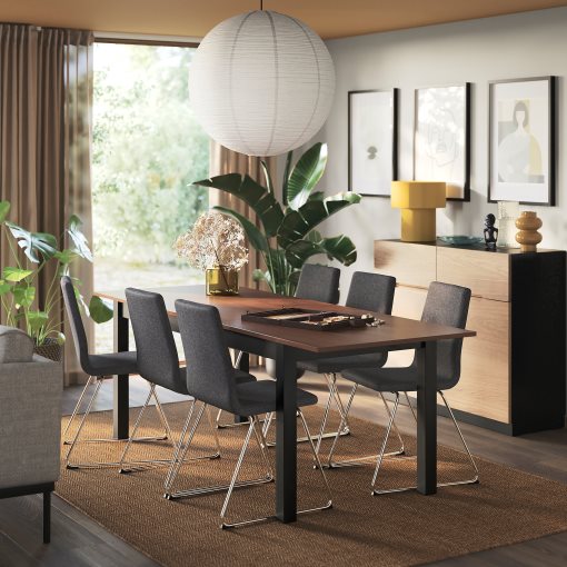 ÅLHULT/LILLÅNÄS, маса и 6 стола, 996.100.97