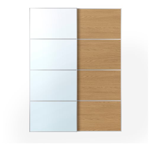 AULI/MEHAMN, 2 плъзгащи се врати, с две лица, 150x201 см, 996.157.97