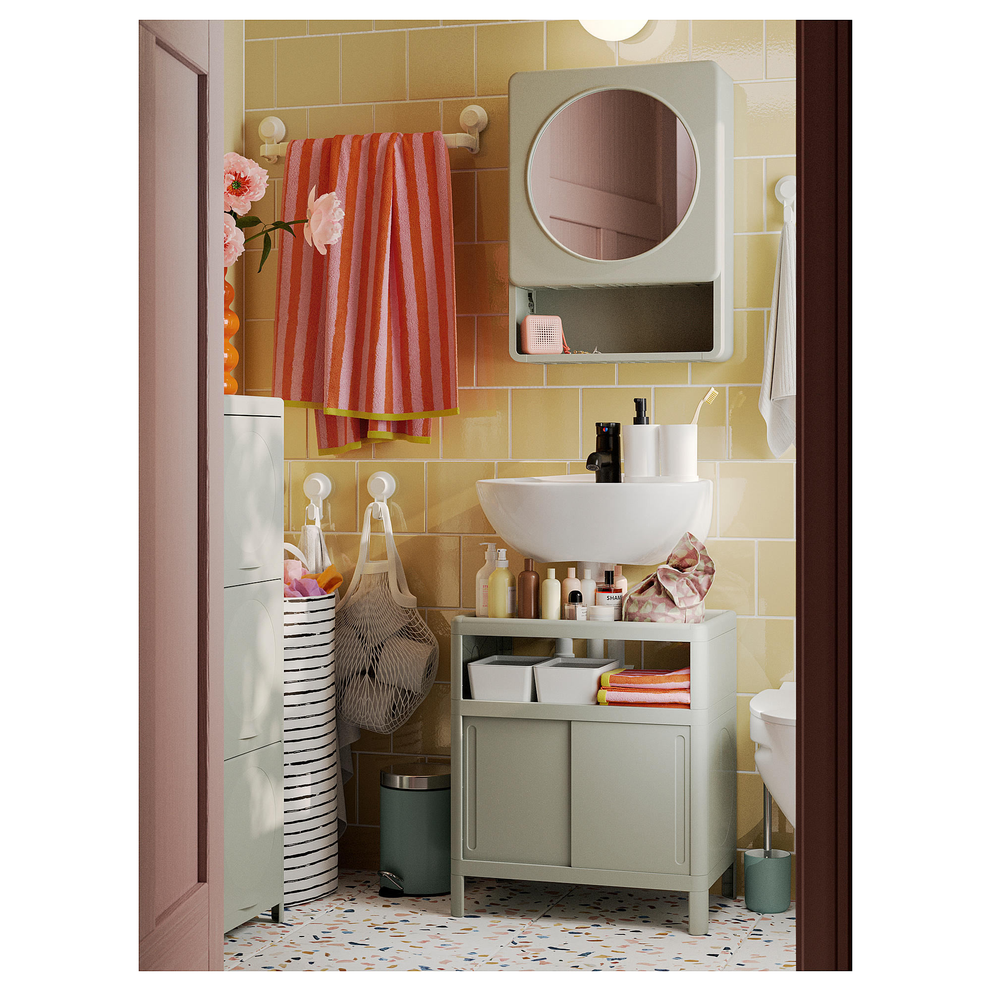 IVÖSJÖN долен шкаф за мивка, с плъзгащи се врати 20597292 | IKEA