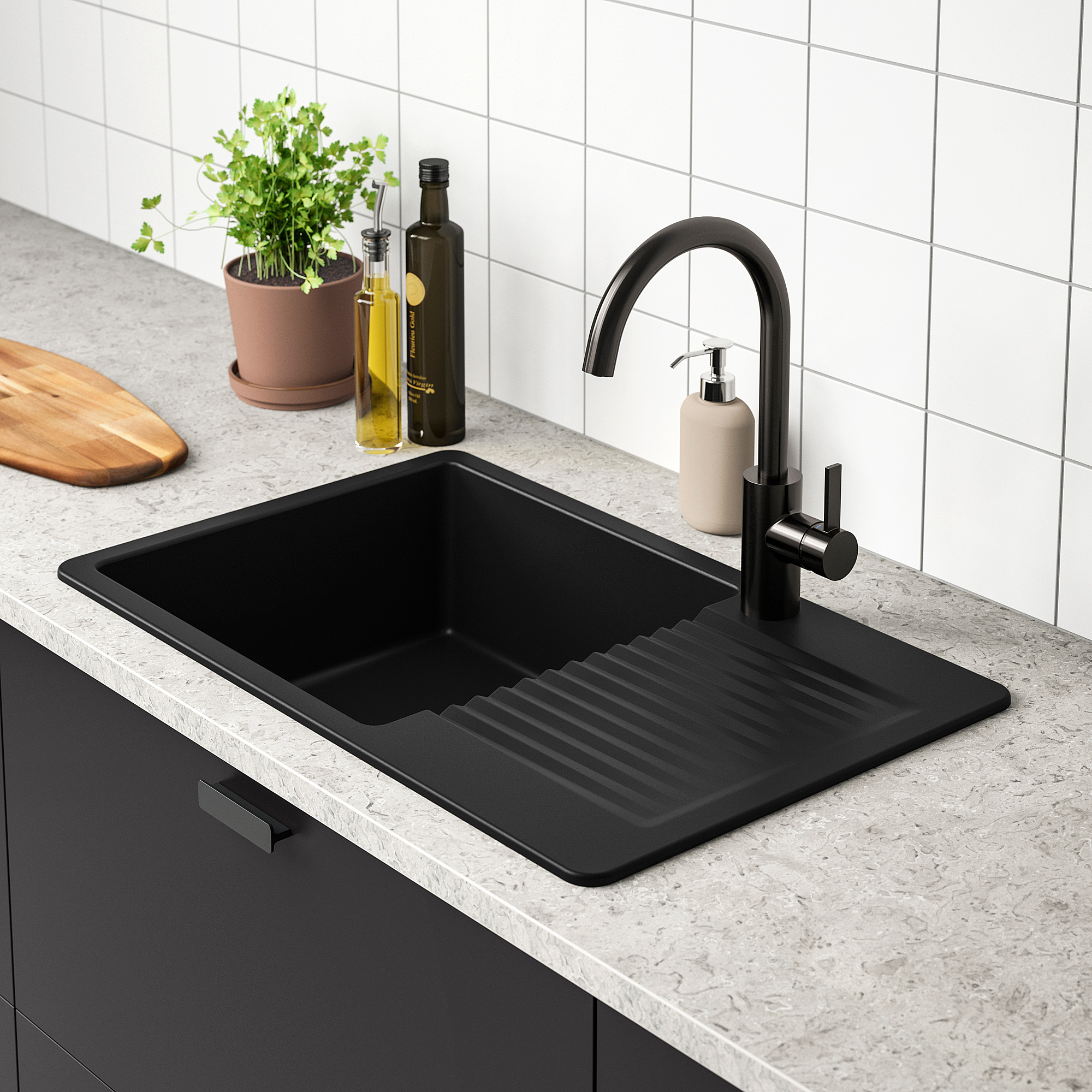 KILSVIKEN Мивка за вграждане, 1 корито+отцедник 89337027 | IKEA